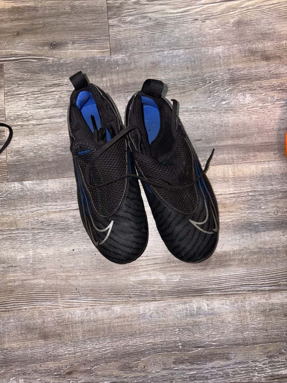 Youth Nike Phantom GX Academy FlyEase Soccer Cleats Black/Blue